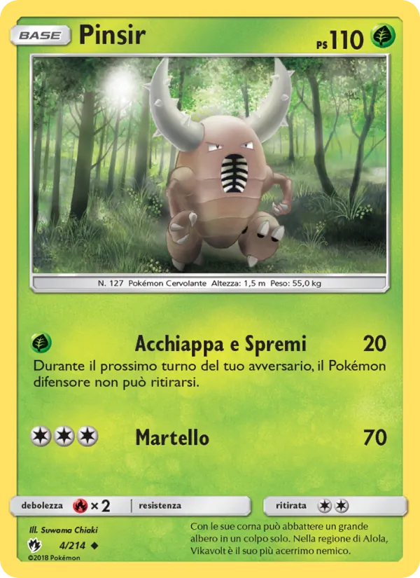 Pinsir Tuoni Perduti 4/214