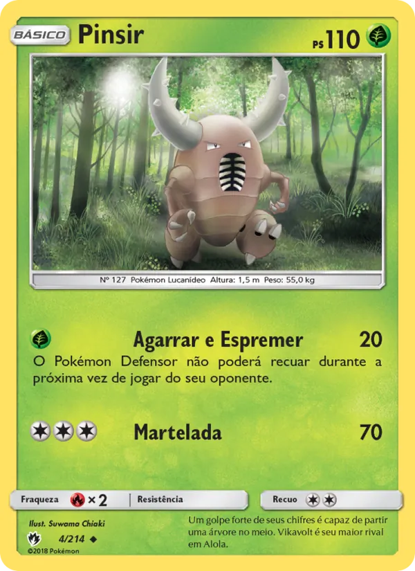 Pinsir Trovões Perdidos 4/214