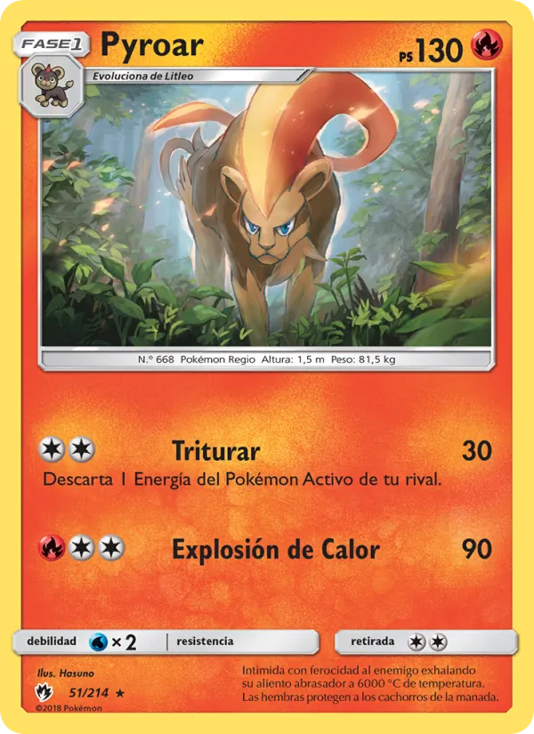 Pyroar Truenos Perdidos 51/214