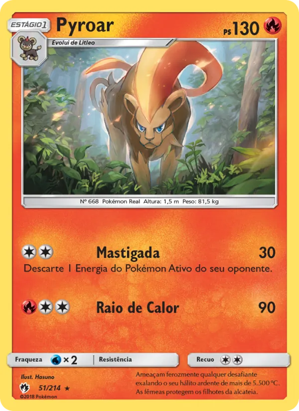 Pyroar Trovões Perdidos 51/214