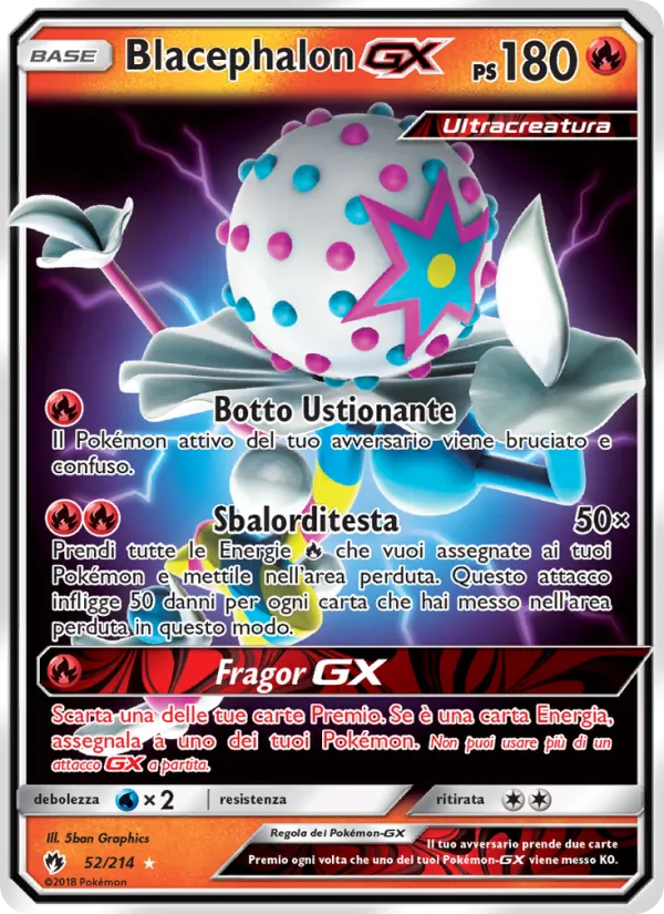 Blacephalon GX Tuoni Perduti 52/214