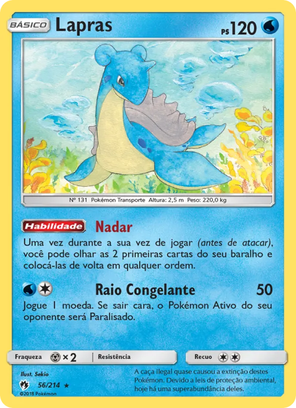 Lapras Trovões Perdidos 56/214