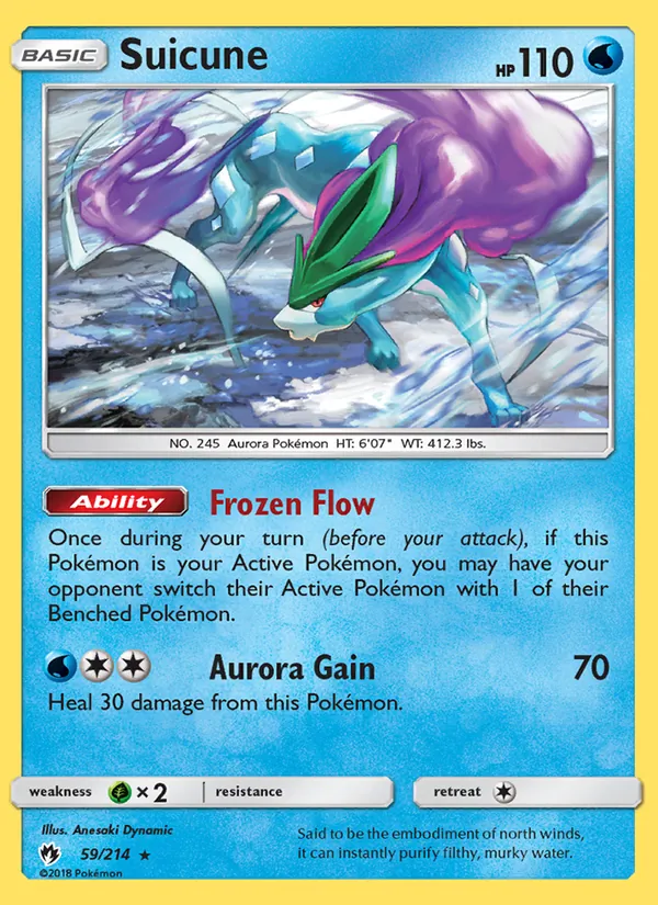 Suicune Lost Thunder 59/214
