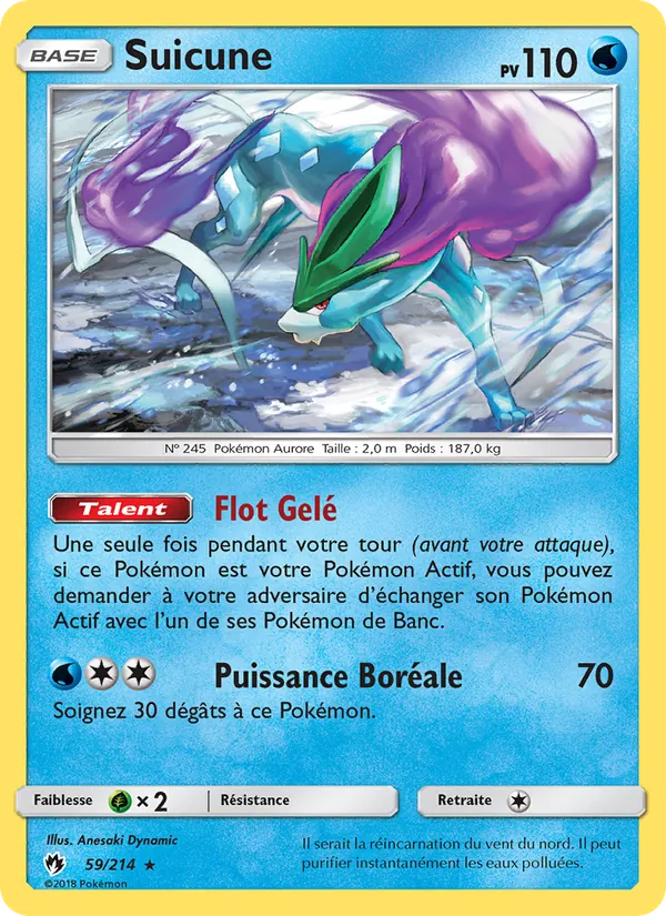 Suicune Tonnerre Perdu 59/214