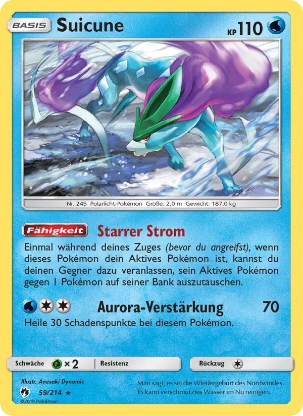 Suicune Echo des Donners 59/214