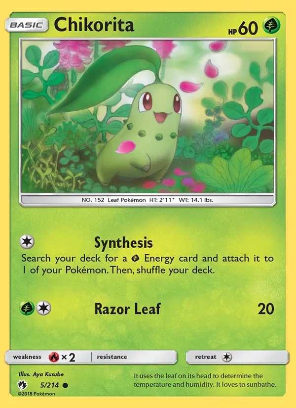 Chikorita Lost Thunder 5/214