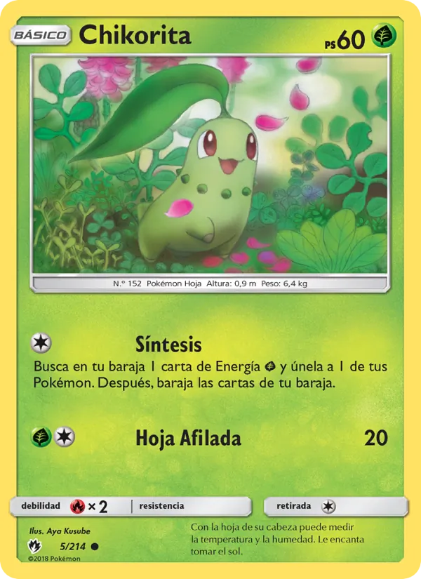 Chikorita Truenos Perdidos 5/214