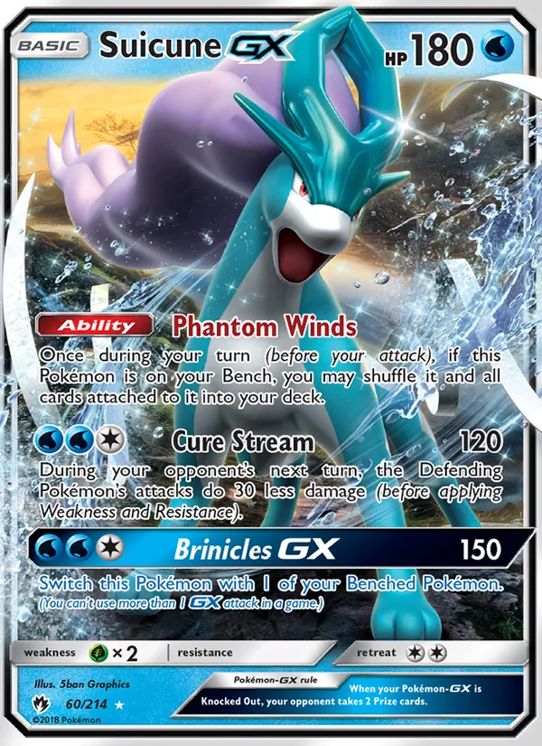 Suicune GX Lost Thunder 60/214