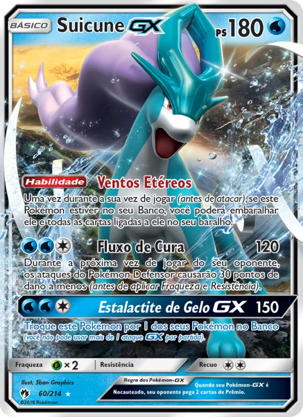 Suicune GX Trovões Perdidos 60/214