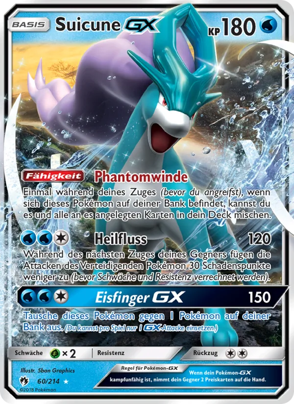 Suicune GX Echo des Donners 60/214