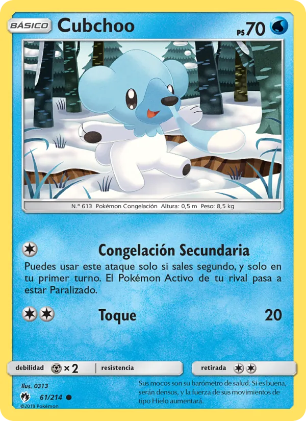 Cubchoo Truenos Perdidos 61/214