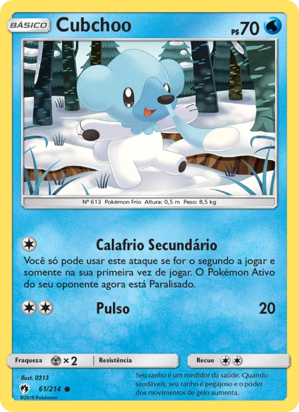 Cubchoo Trovões Perdidos 61/214