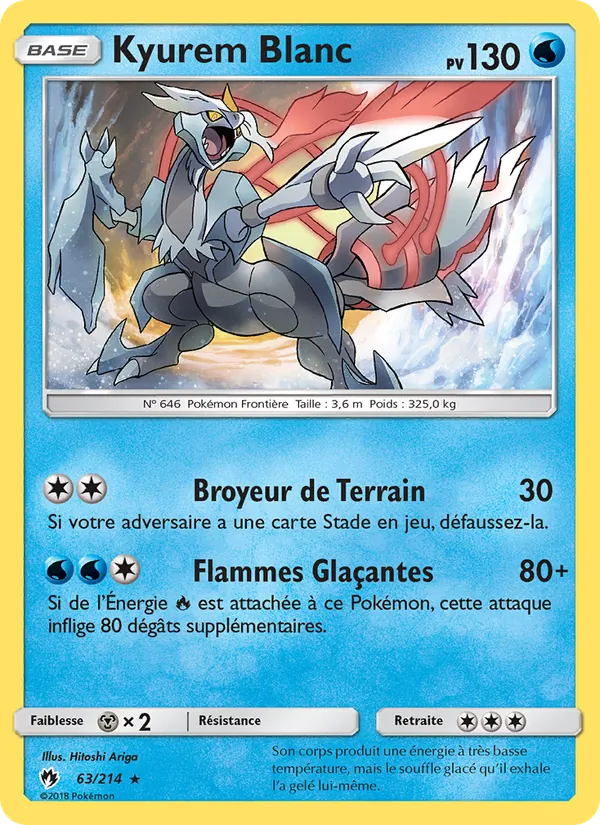 Kyurem Blanc Tonnerre Perdu 63/214