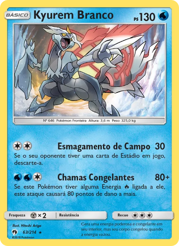 Kyurem Branco Trovões Perdidos 63/214
