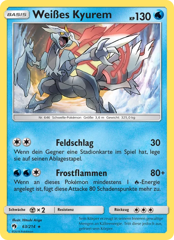Weißes Kyurem Echo des Donners 63/214