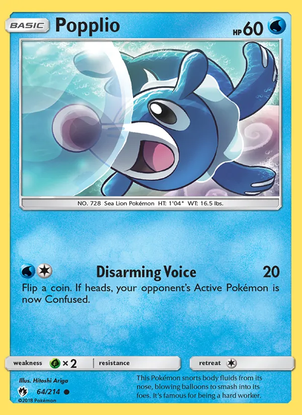 Popplio Lost Thunder 64/214