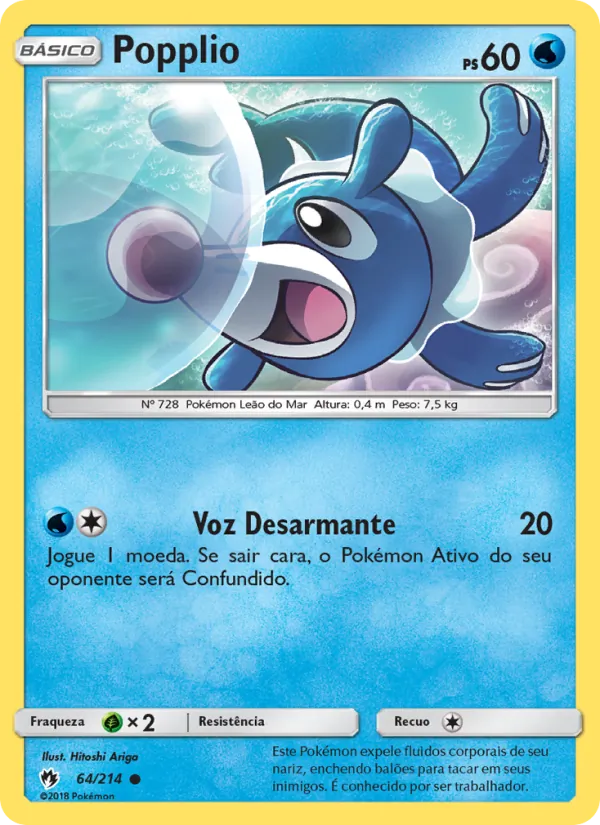 Popplio Trovões Perdidos 64/214