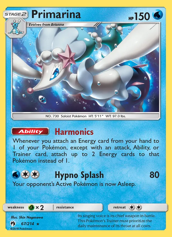 Primarina Lost Thunder 67/214