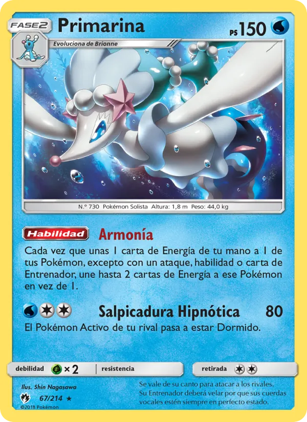 Primarina Truenos Perdidos 67/214