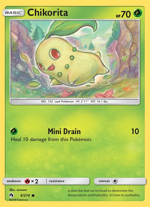 Chikorita Lost Thunder 6/214