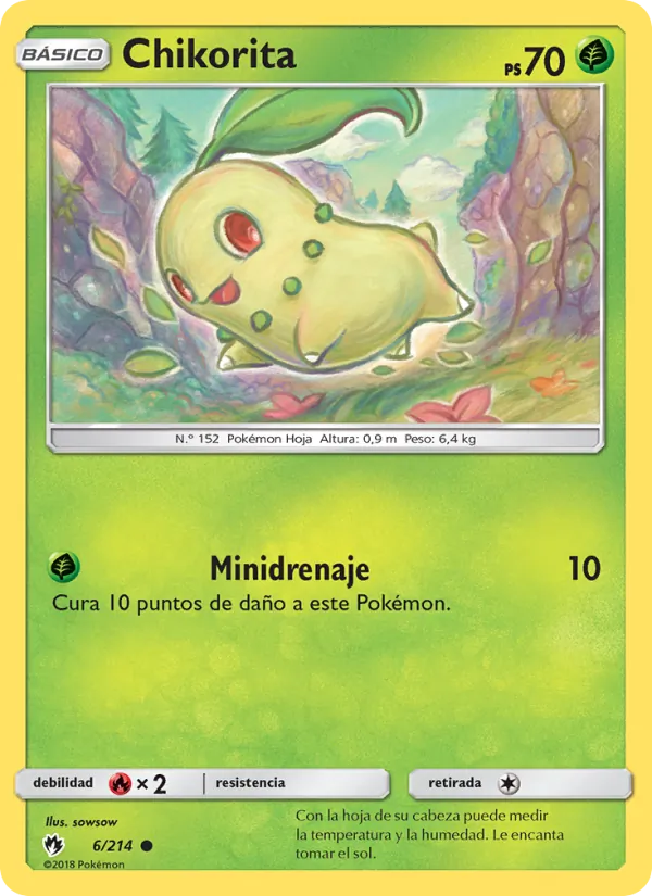 Chikorita Truenos Perdidos 6/214