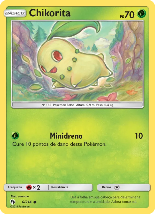 Chikorita Trovões Perdidos 6/214