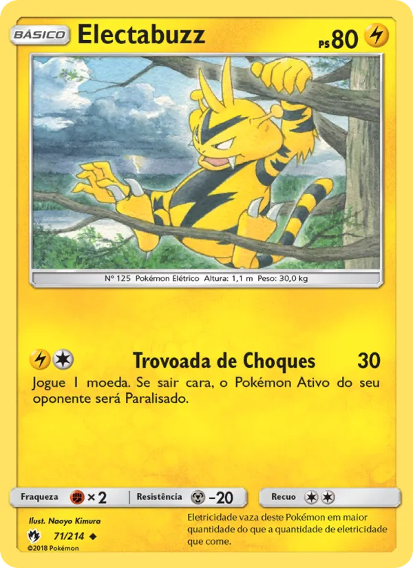 Electabuzz Trovões Perdidos 71/214