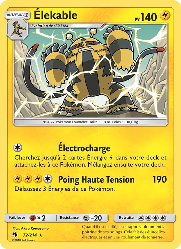 Élekable Tonnerre Perdu 72/214