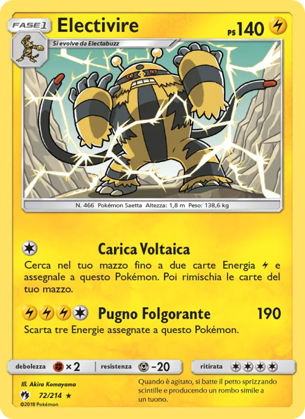 Electivire Tuoni Perduti 72/214