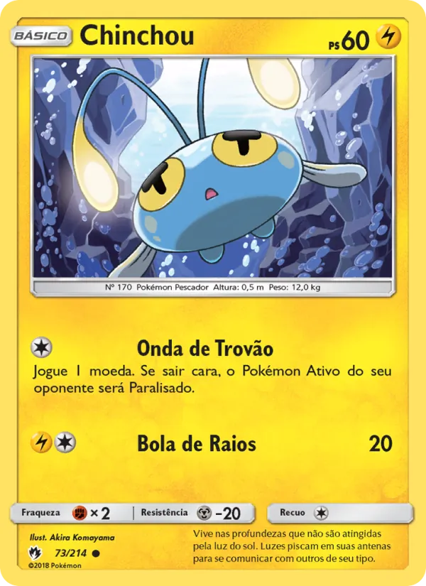 Chinchou Trovões Perdidos 73/214