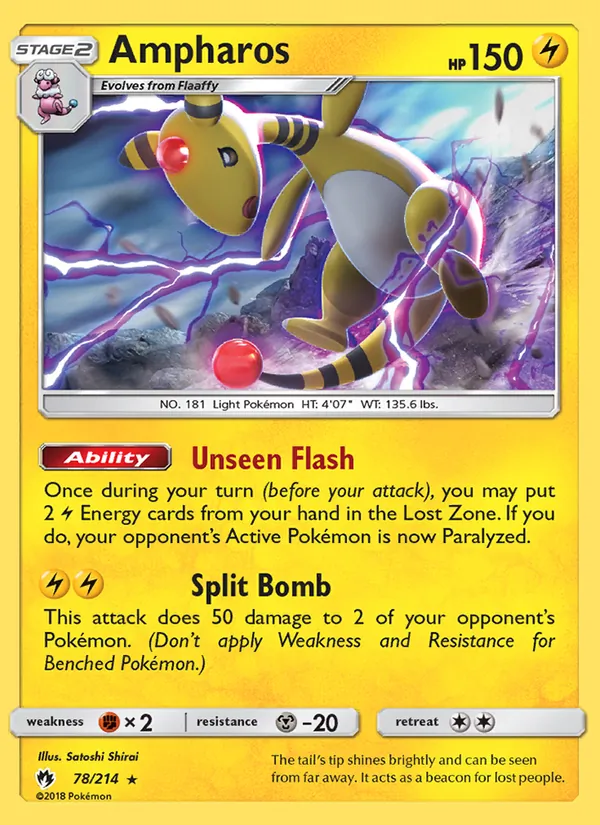 Ampharos Lost Thunder 78/214