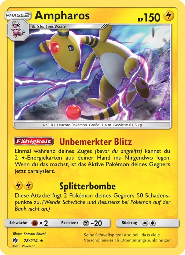 Ampharos Echo des Donners 78/214