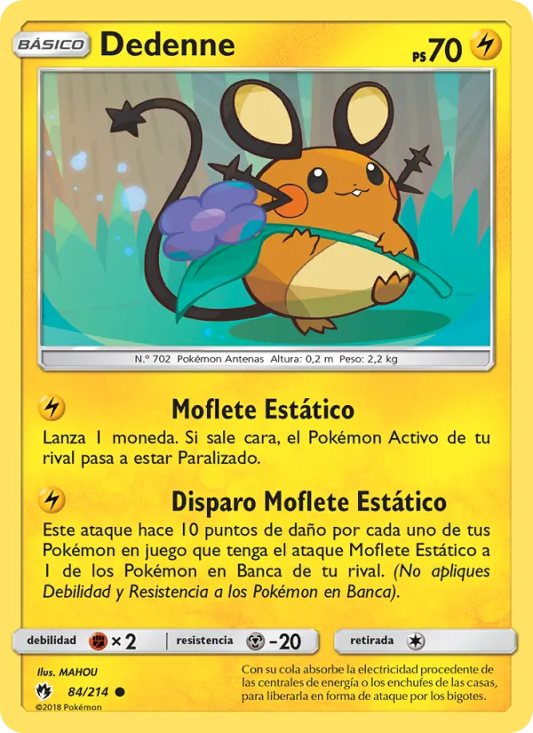 Dedenne Truenos Perdidos 84/214