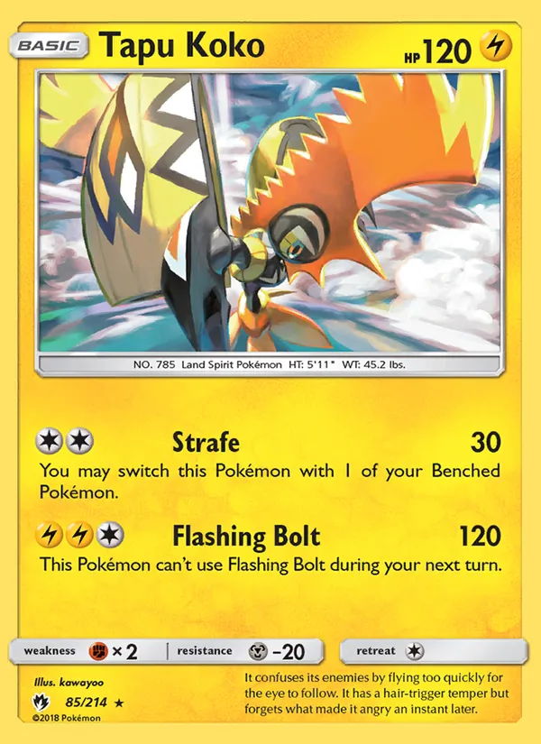 Tapu Koko Lost Thunder 85/214