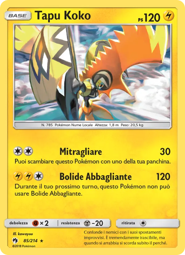 Tapu Koko Tuoni Perduti 85/214