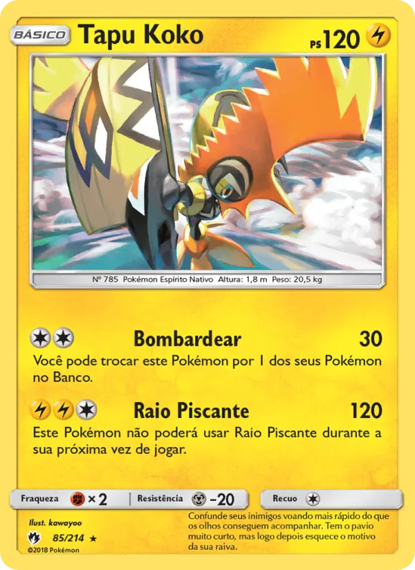 Tapu Koko Trovões Perdidos 85/214