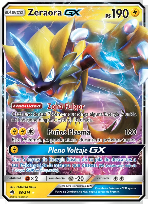 Zeraora GX Truenos Perdidos 86/214