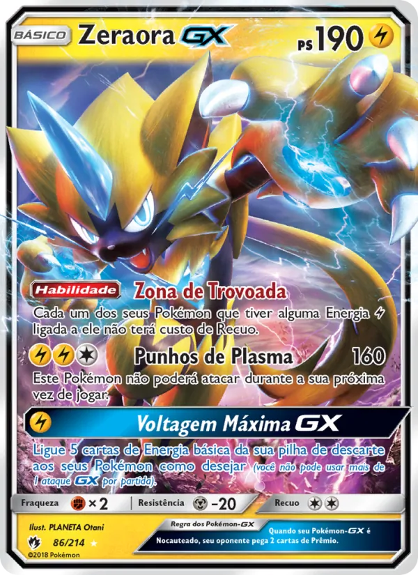 Zeraora GX Trovões Perdidos 86/214