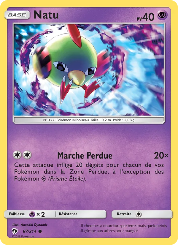 Natu Tonnerre Perdu 87/214