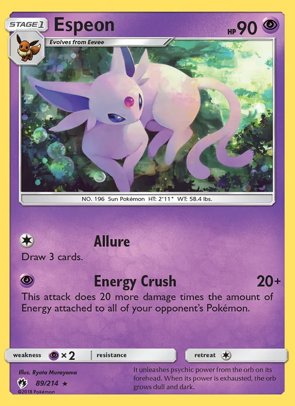 Espeon Lost Thunder 89/214