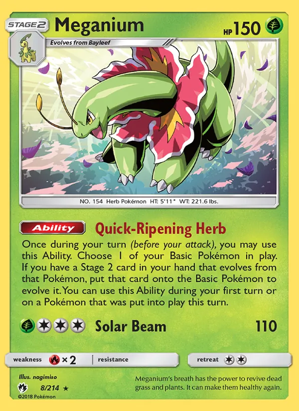 Meganium Lost Thunder 8/214