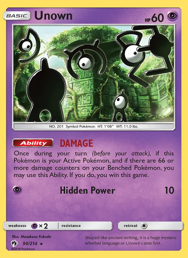 Unown Lost Thunder 90/214