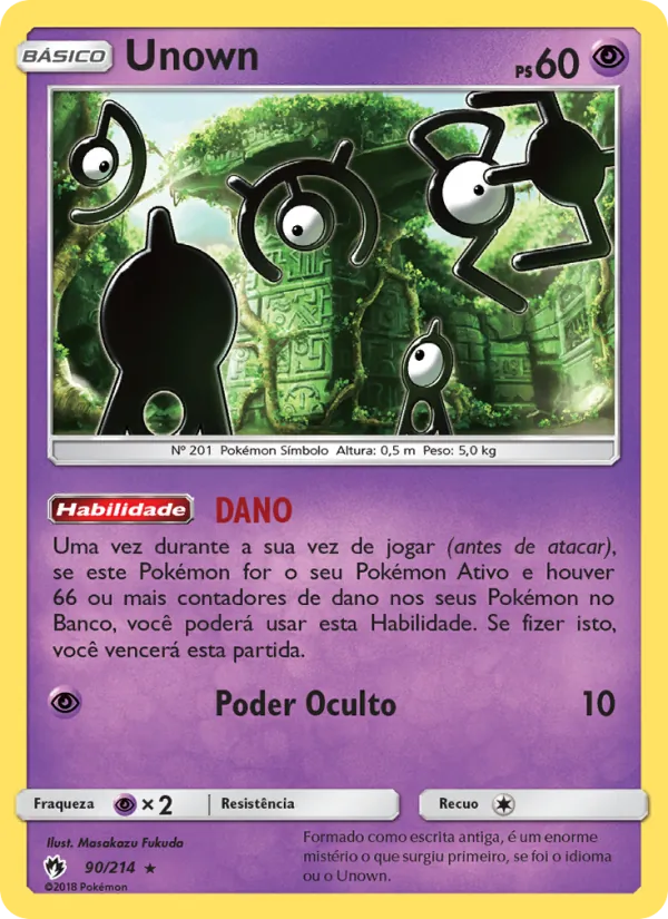 Unown Trovões Perdidos 90/214