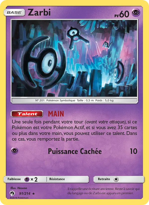 Zarbi Tonnerre Perdu 91/214