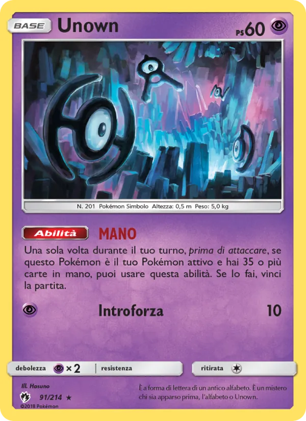 Unown Tuoni Perduti 91/214