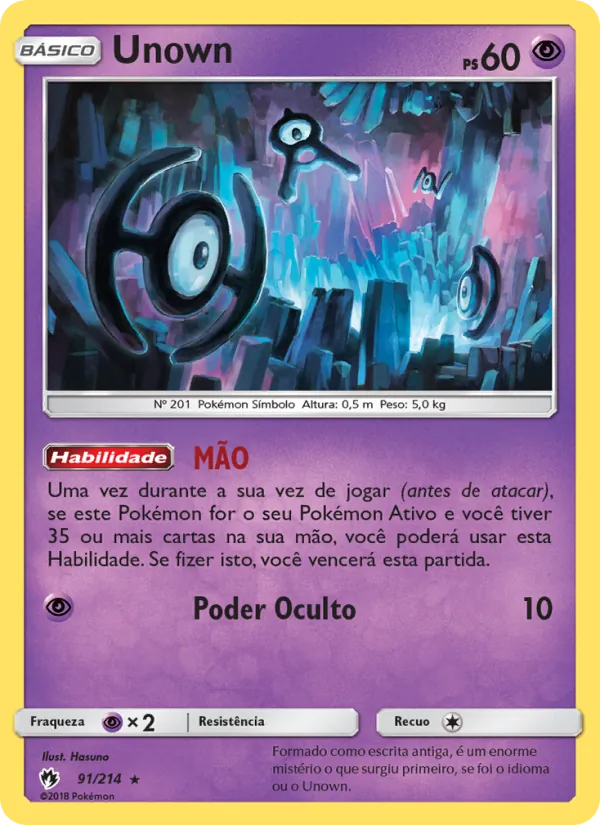 Unown Trovões Perdidos 91/214