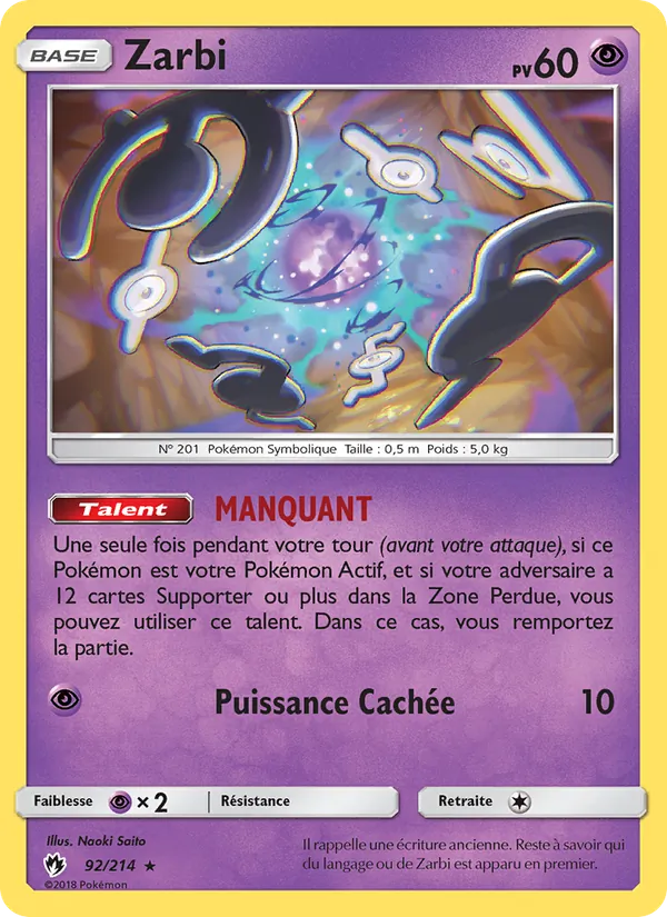 Zarbi Tonnerre Perdu 92/214