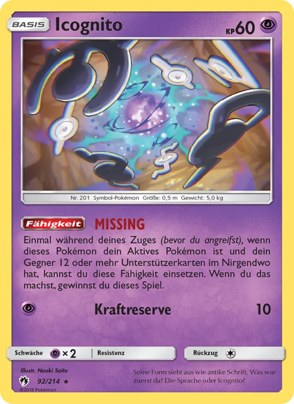 Icognito Echo des Donners 92/214