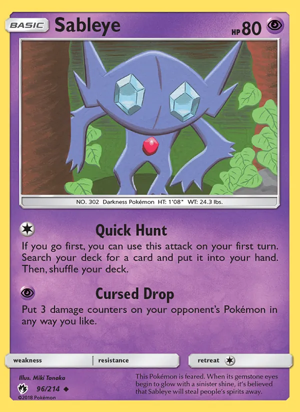 Sableye Lost Thunder 96/214