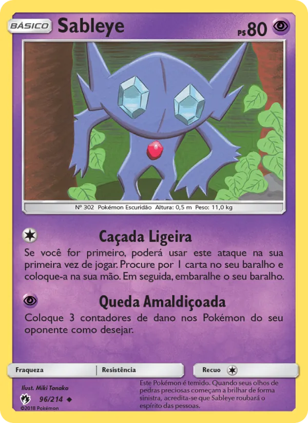 Sableye Trovões Perdidos 96/214